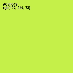 #C5F049 - Wattle Color Image