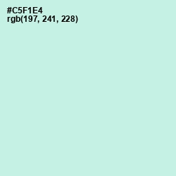 #C5F1E4 - Mint Tulip Color Image