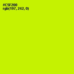 #C5F200 - Electric Lime Color Image