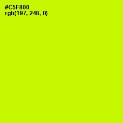 #C5F800 - Electric Lime Color Image