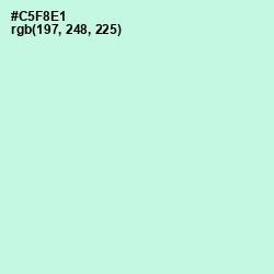 #C5F8E1 - Aero Blue Color Image