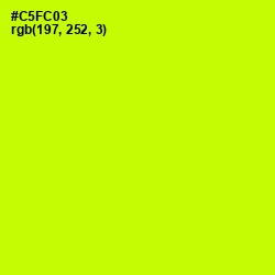 #C5FC03 - Electric Lime Color Image