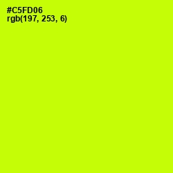 #C5FD06 - Electric Lime Color Image