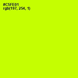 #C5FE01 - Electric Lime Color Image