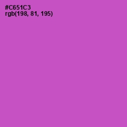 #C651C3 - Fuchsia Pink Color Image