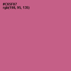 #C65F87 - Mulberry Color Image