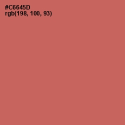 #C6645D - Red Damask Color Image