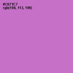 #C671C7 - Orchid Color Image