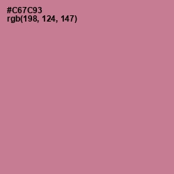 #C67C93 - Charm Color Image