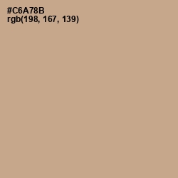 #C6A78B - Indian Khaki Color Image