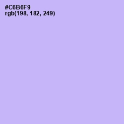#C6B6F9 - Perfume Color Image