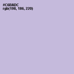 #C6BADC - Gray Suit Color Image