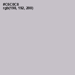 #C6C0C8 - Silver Color Image