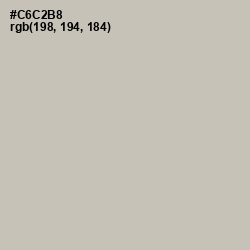 #C6C2B8 - Mist Gray Color Image