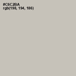 #C6C2BA - Mist Gray Color Image