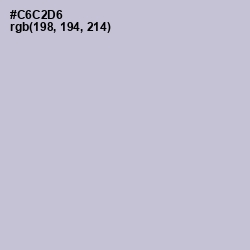 #C6C2D6 - Ghost Color Image