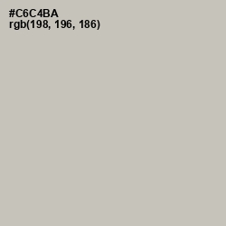 #C6C4BA - Mist Gray Color Image