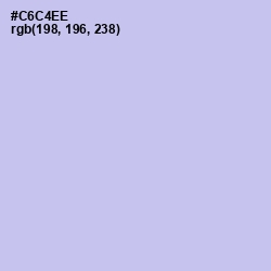 #C6C4EE - Periwinkle Gray Color Image