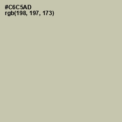 #C6C5AD - Thistle Green Color Image