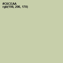 #C6CEAA - Thistle Green Color Image