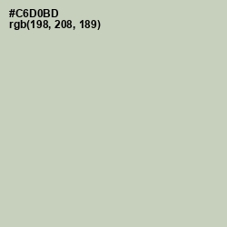 #C6D0BD - Pale Leaf Color Image