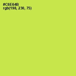 #C6E64B - Wattle Color Image