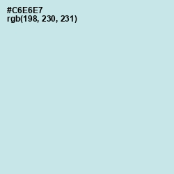 #C6E6E7 - Jagged Ice Color Image