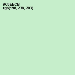 #C6EECB - Surf Crest Color Image