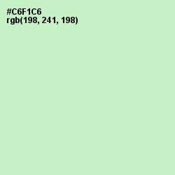 #C6F1C6 - Tea Green Color Image