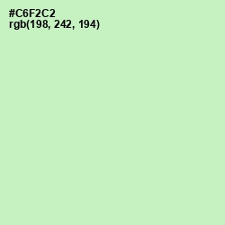 #C6F2C2 - Tea Green Color Image