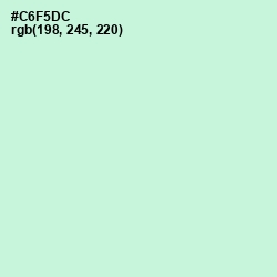 #C6F5DC - Blue Romance Color Image