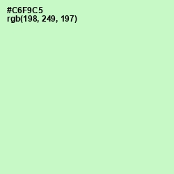 #C6F9C5 - Tea Green Color Image