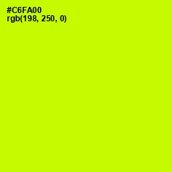 #C6FA00 - Electric Lime Color Image