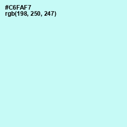 #C6FAF7 - Scandal Color Image