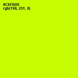 #C6FB00 - Electric Lime Color Image