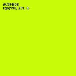 #C6FB08 - Electric Lime Color Image