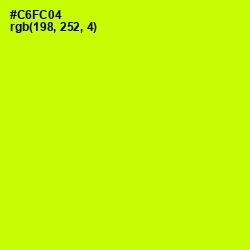 #C6FC04 - Electric Lime Color Image