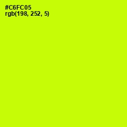 #C6FC05 - Electric Lime Color Image