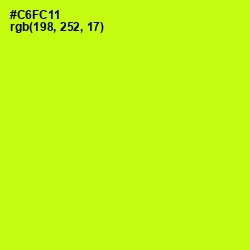 #C6FC11 - Electric Lime Color Image