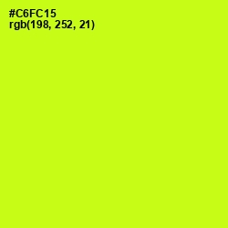 #C6FC15 - Electric Lime Color Image