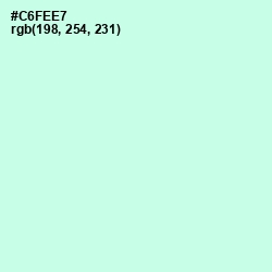 #C6FEE7 - Aero Blue Color Image