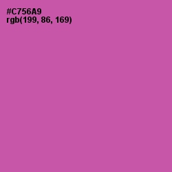 #C756A9 - Hopbush Color Image