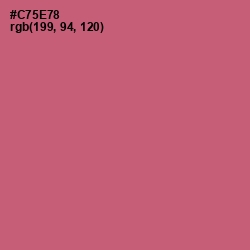 #C75E78 - Cranberry Color Image