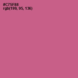 #C75F88 - Mulberry Color Image
