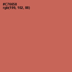 #C76658 - Red Damask Color Image