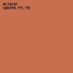 #C76F4F - Raw Sienna Color Image