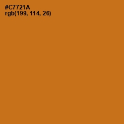 #C7721A - Hot Cinnamon Color Image