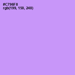 #C796F8 - Light Wisteria Color Image
