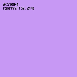 #C798F4 - Light Wisteria Color Image