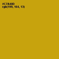 #C7A40D - Buddha Gold Color Image